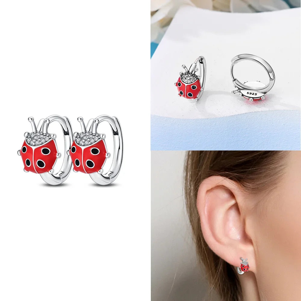 Boucles d’Oreilles Cœur en Argent 925 Certifié – Zircon Coloré Élégant 2025