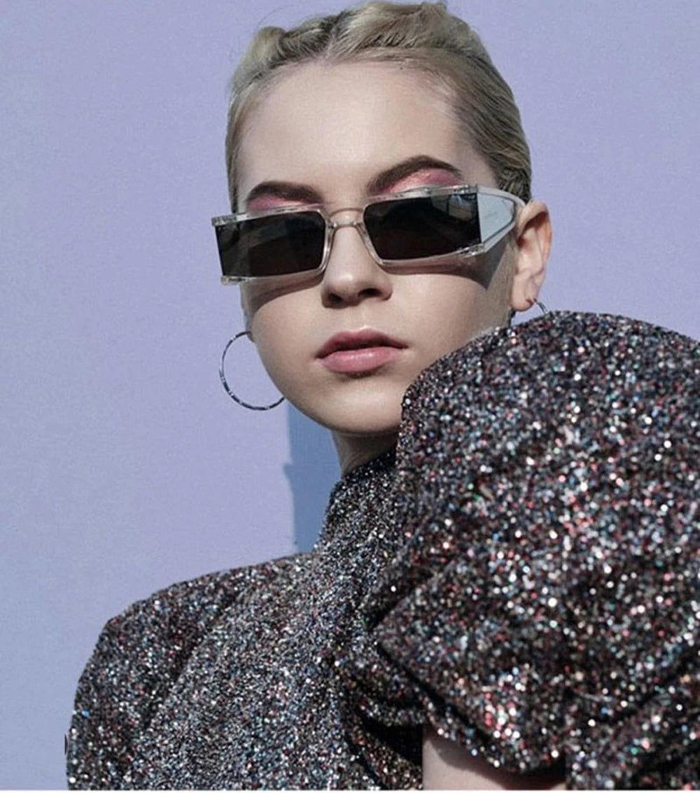 Lunettes Rétro Punk UV400 carrées– Small Frame UV400 Mixte