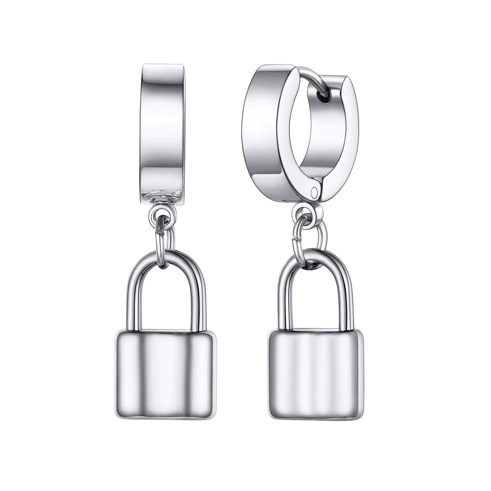 Boucles d’oreilles croix homme – Lot de 2 à 24 pièces en acier inoxydable