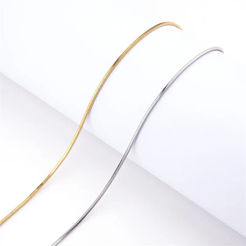 Chaîne Snake Or – Collier Fin Acier Inoxydable pour Homme
