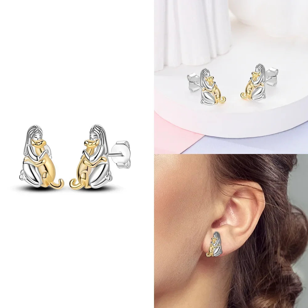 Boucles d’Oreilles Cœur en Argent 925 Certifié – Zircon Coloré Élégant 2025