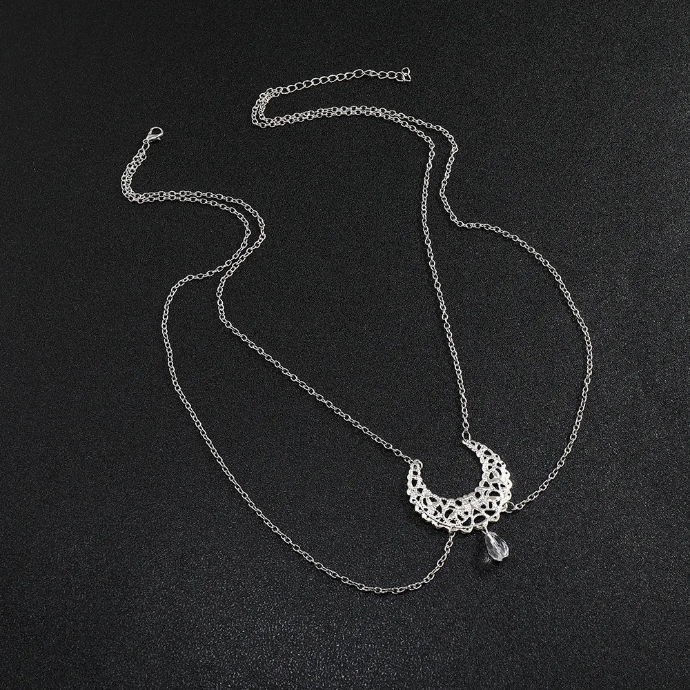 Cadena para la cabeza bohemia con cuentas doradas: joya para el cabello para mujer, para bodas, fiestas o festivales.