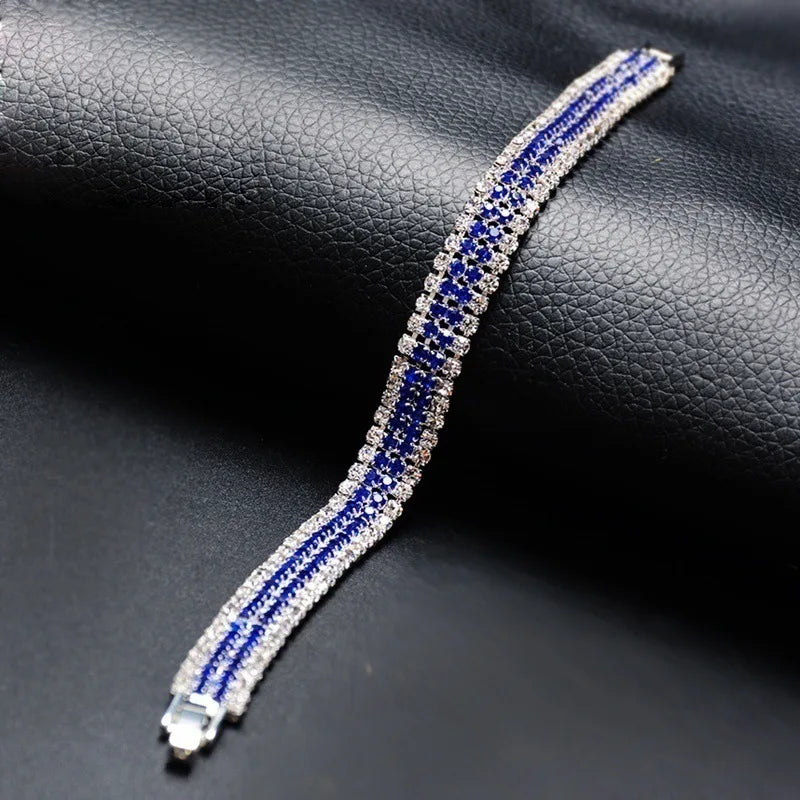 Bohemian Crystal Bracelet - Luxury Braided Jewelry for Women, Roman Style, Elegant and Refined