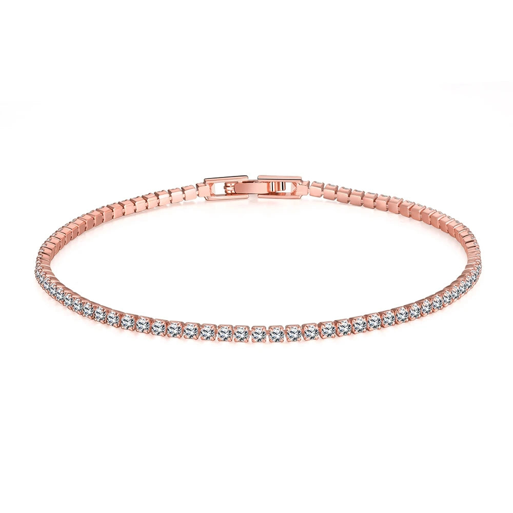 925 Silver Tennis Bracelet – Brilliant Stones, Eternal Elegance for Women