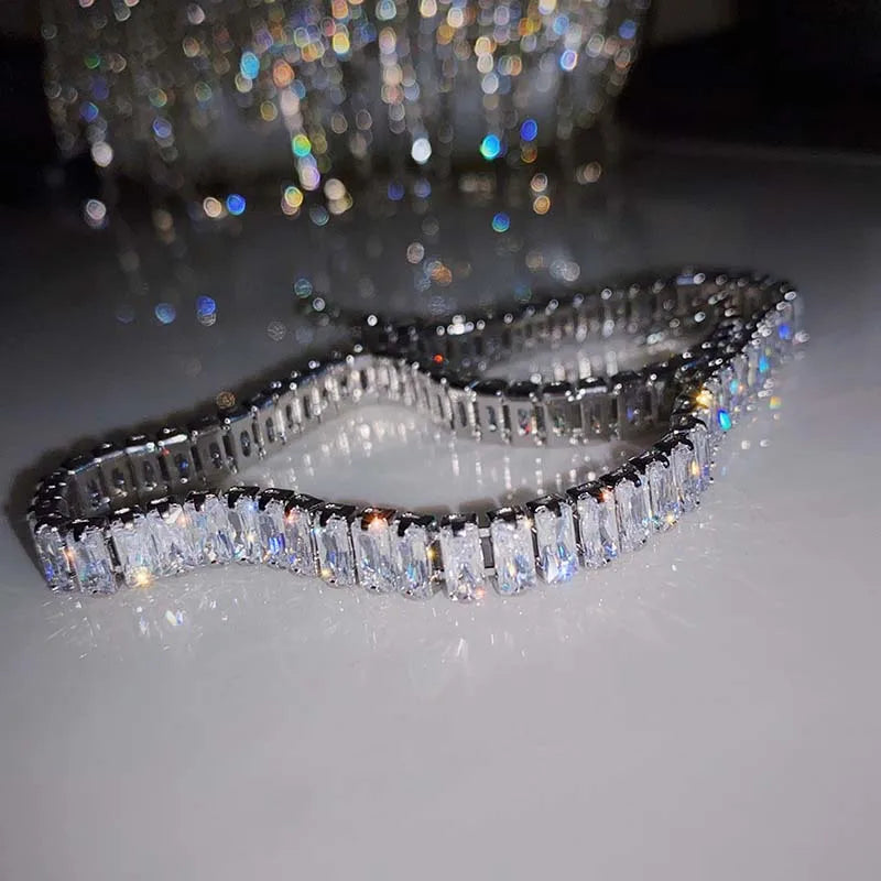 Collier Ras de Cou Zircon Femme Carré Luxe