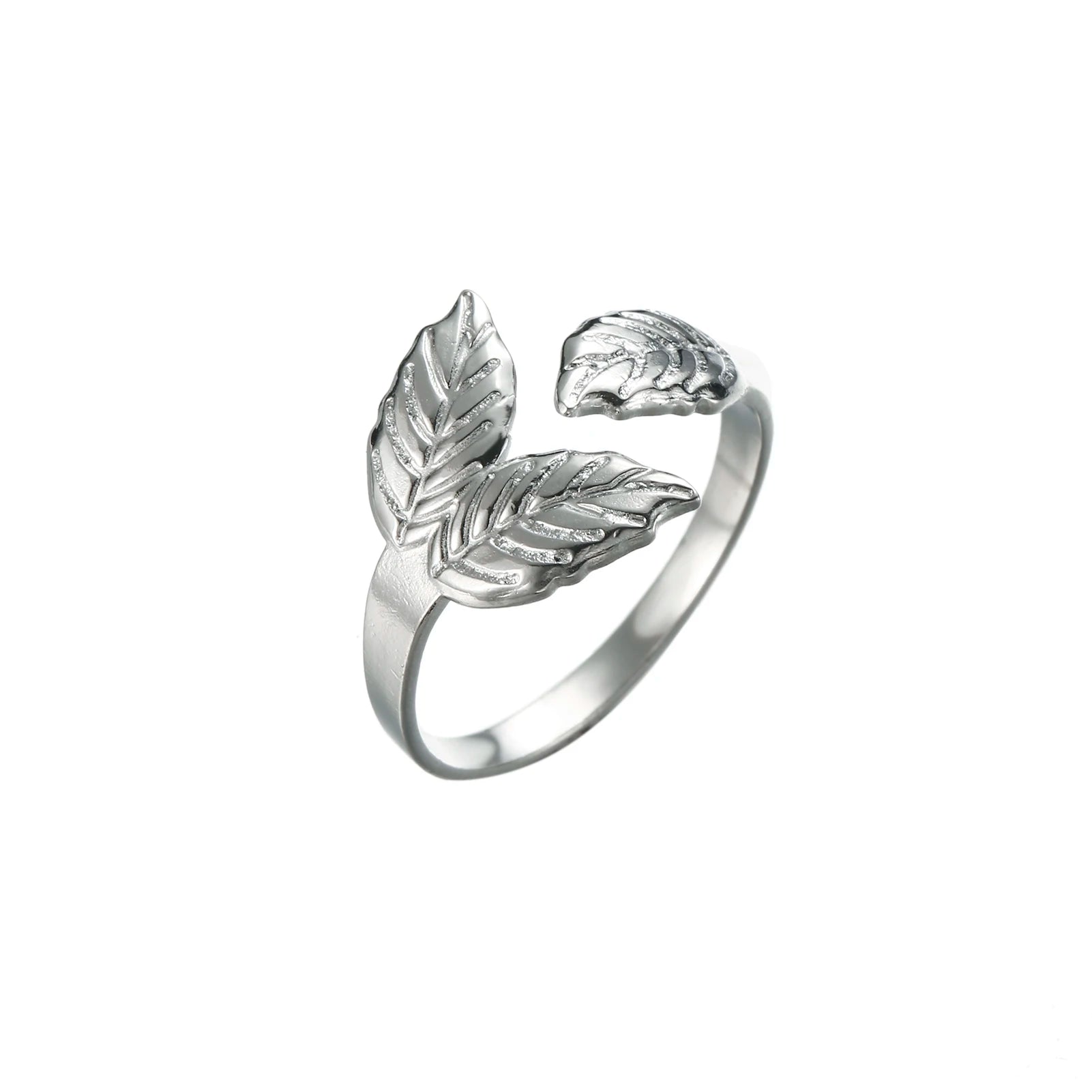 Bague Ajustable Fantaisie, Acier Inoxydable Argenté, Motifs Originaux pour Femmes Adultes