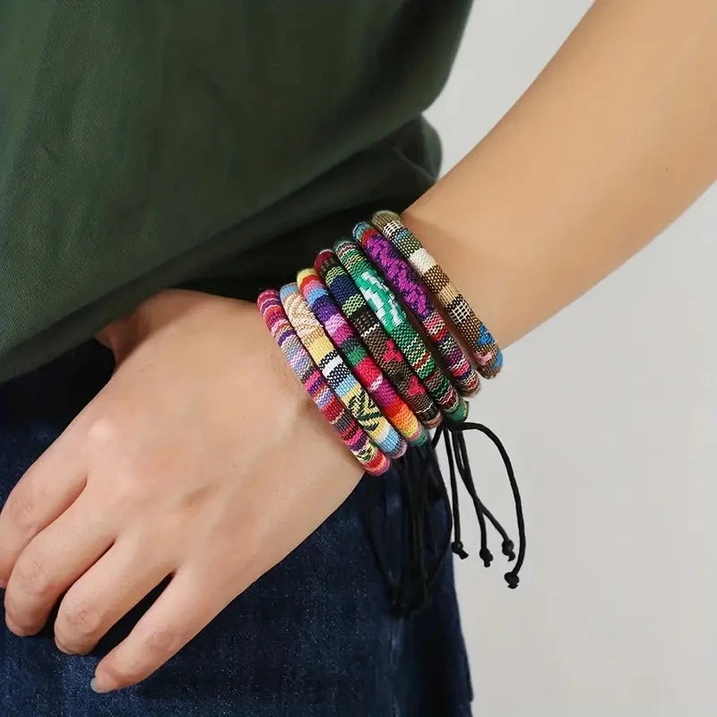 Bracelet Boho Plage – Lot de 12 bracelets été mixtes