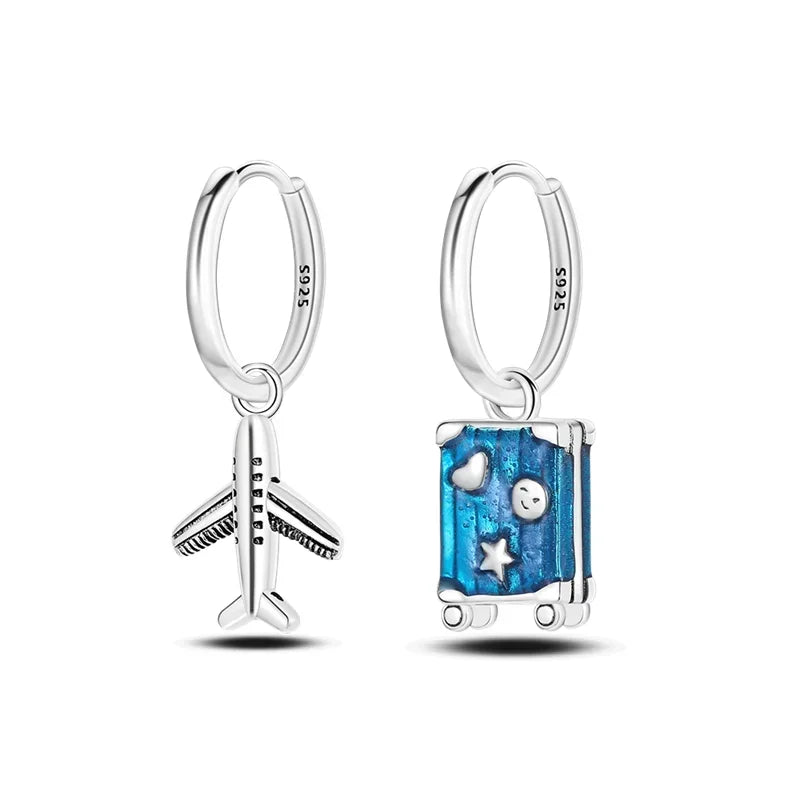 Boucles d’Oreilles Cœur en Argent 925 Certifié – Zircon Coloré Élégant 2025