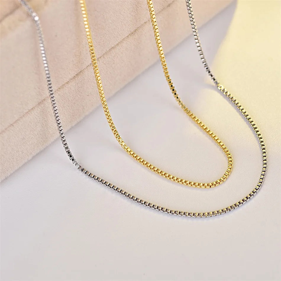 Collier chaîne ondulée en acier inoxydable – Finition dorée, style clavicule