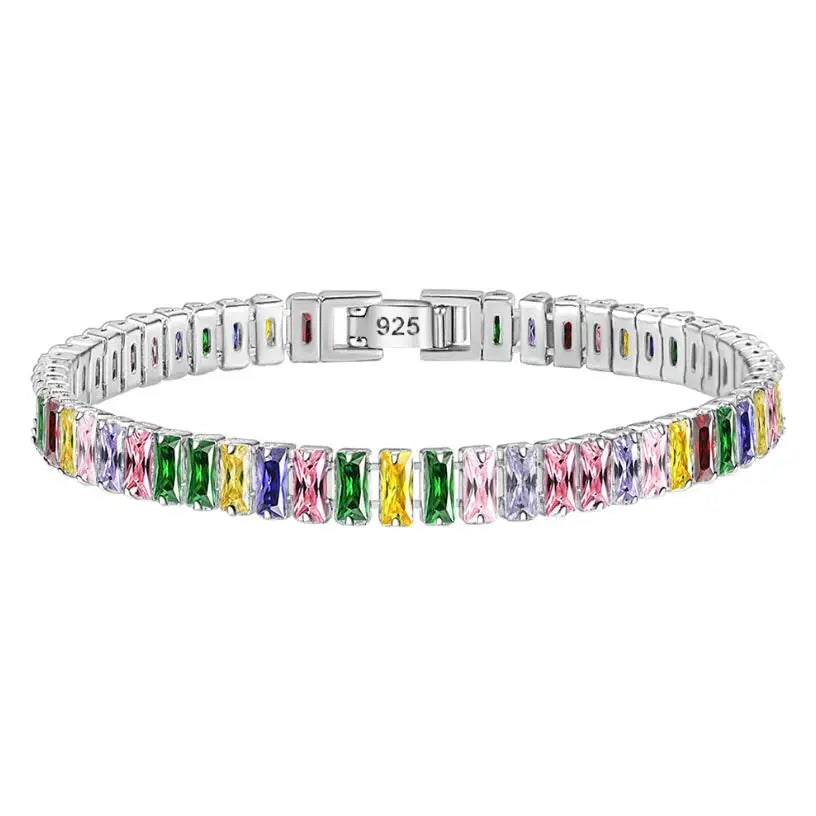 925 Silver Tennis Bracelet – Brilliant Stones, Eternal Elegance for Women