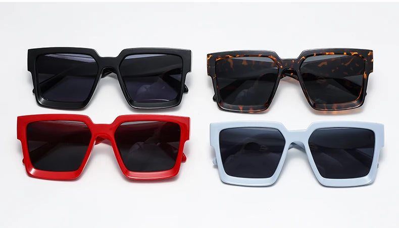 Lunettes Carrées Rétro – Style Unisexe Tendance