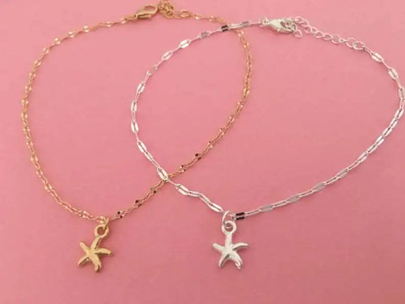 Boho Starfish Women Anklet Foot Chain Jewelry Ankle Bracelet Femme Cheville Bijoux Pulseras Tobilleras Mujer Enkelbandje Heritage Chic
