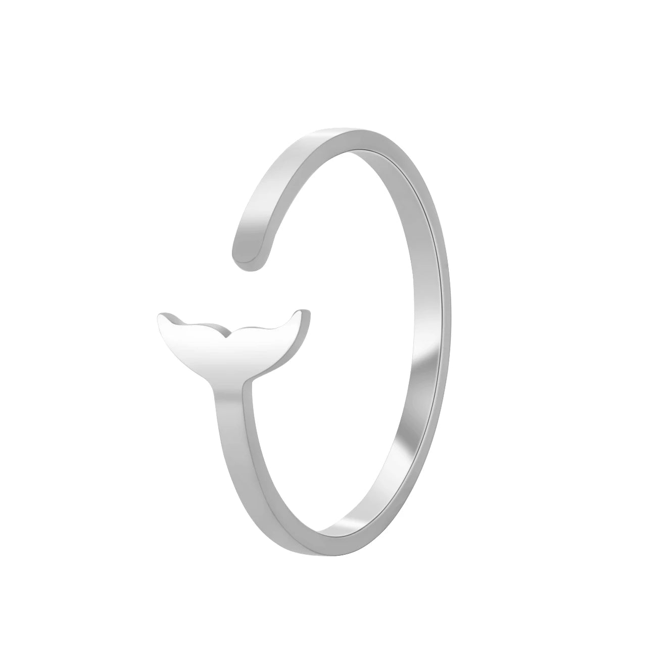 Bague Ajustable Fantaisie, Acier Inoxydable Argenté, Motifs Originaux pour Femmes Adultes
