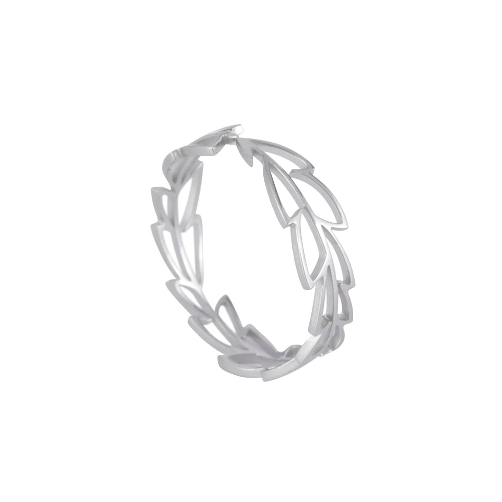 Bague Ajustable Fantaisie, Acier Inoxydable Argenté, Motifs Originaux pour Femmes Adultes