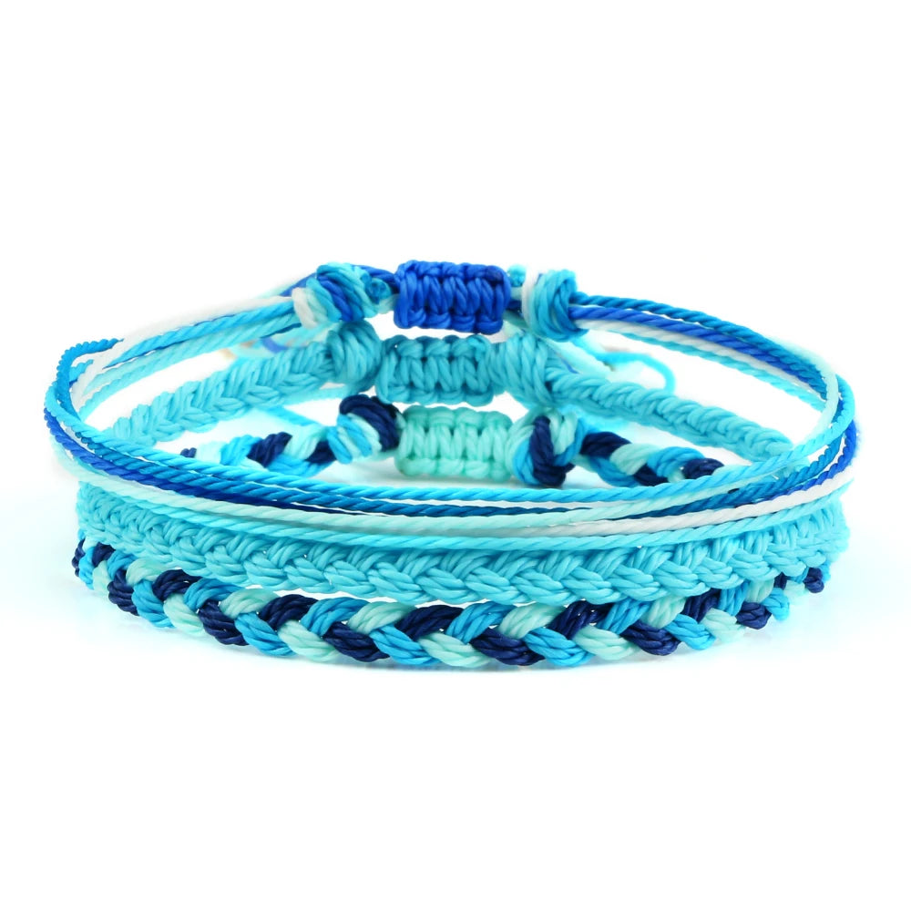bracelet tibétain unisexe réglable, tressé a la main