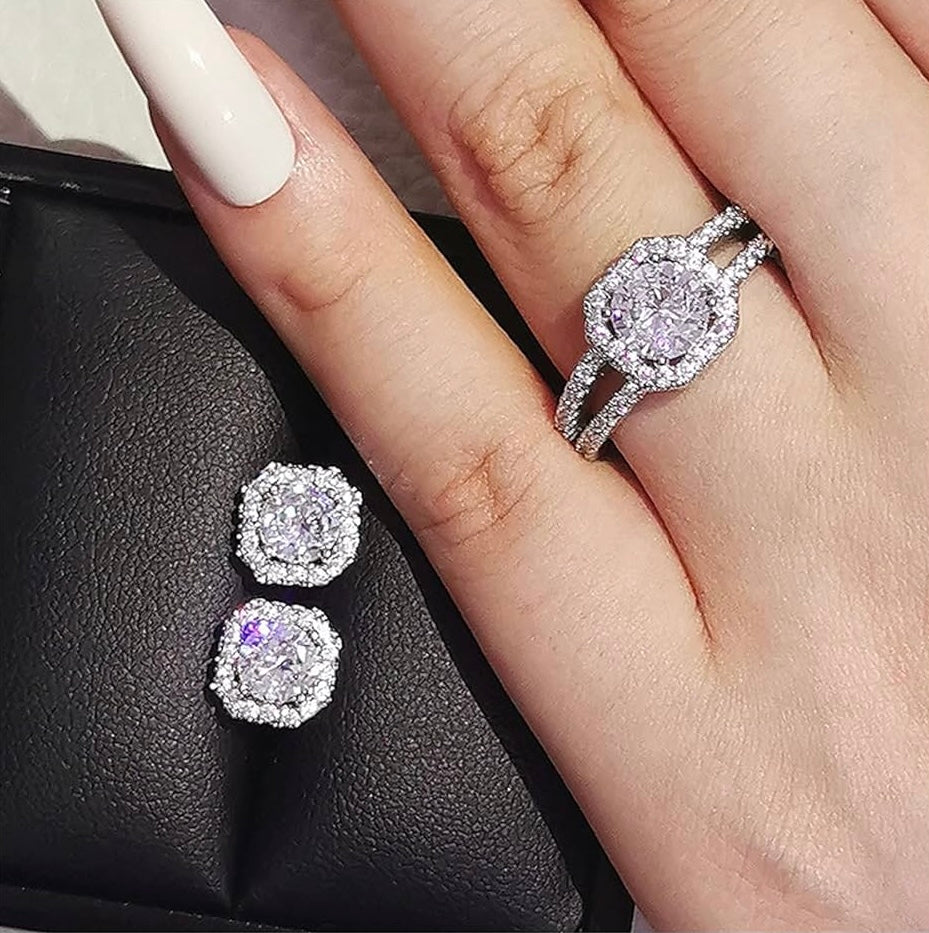 Bague & boucles oreilles Femme