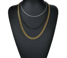 Nextvance Hiphop Rock Necklace Cuban Chain Stainless Steel Width 3/5/7mm Length 40/50/60cm For Man Wholesale Retail Dropshipping Heritage Chic