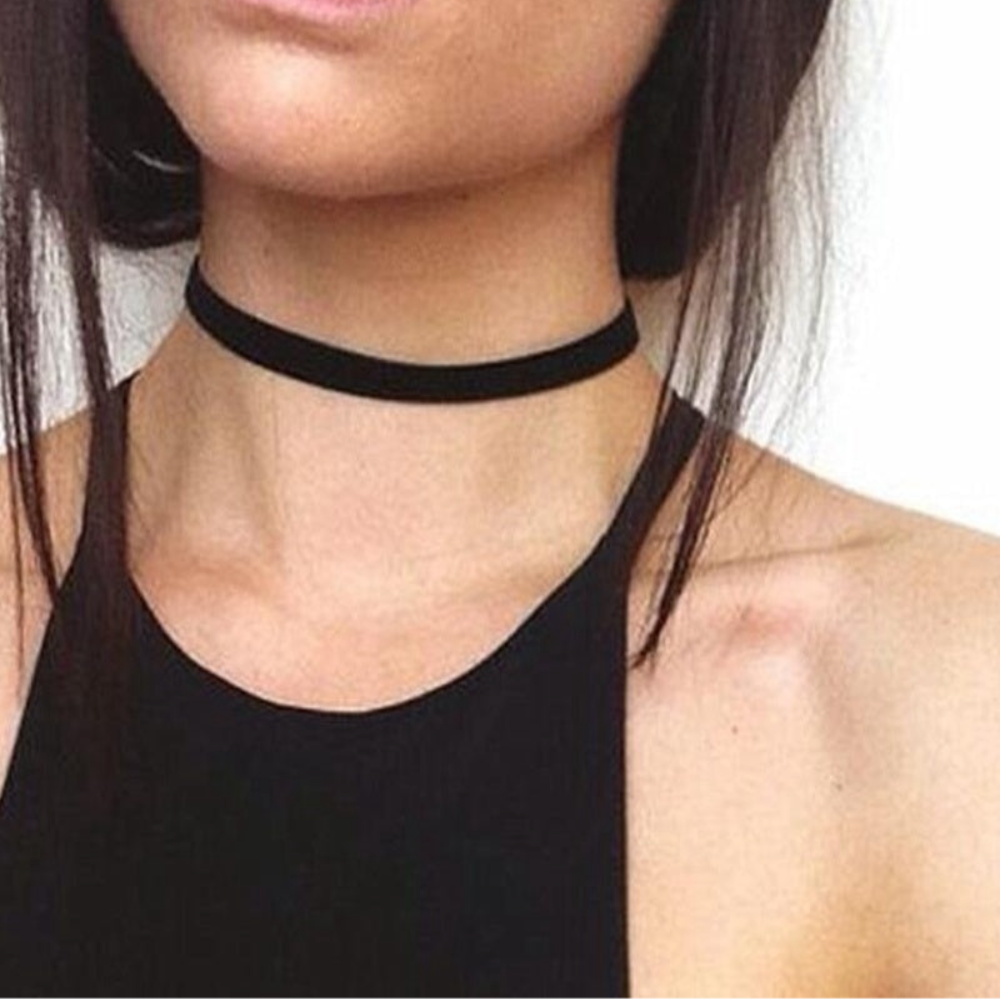 KISMIS 6 pièces ensemble noir dentelle Sautoirs collier ensemble Vintage gothique Punk élastique collier femmes bijoux 1 ensembles