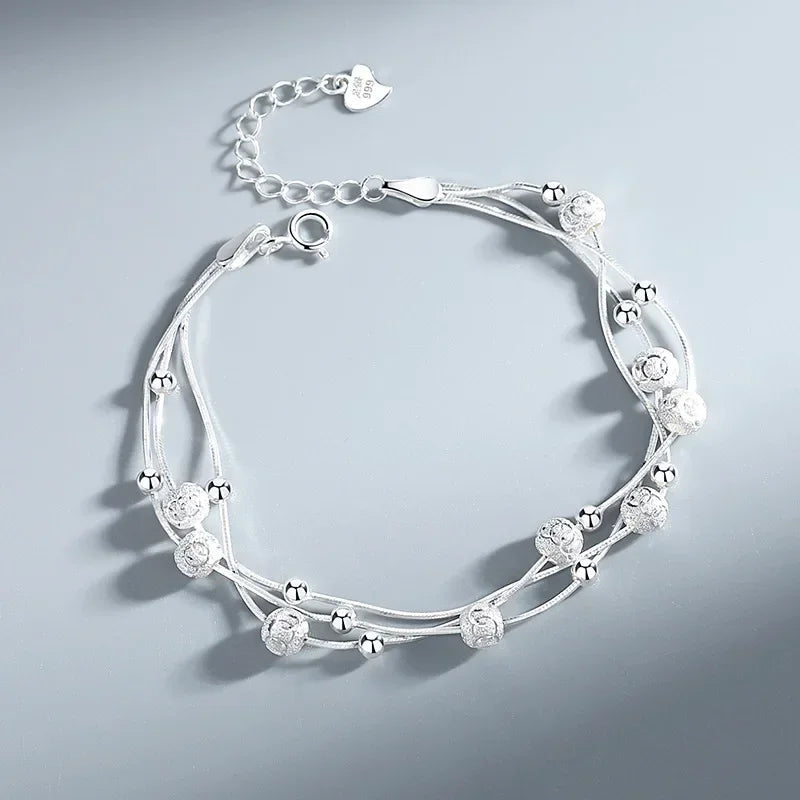 Bracelet Capteur de Rêves en Argent 925 – Perles & Plumes-Bracelets-Héritage Chic -Silver5-Heritage Chic