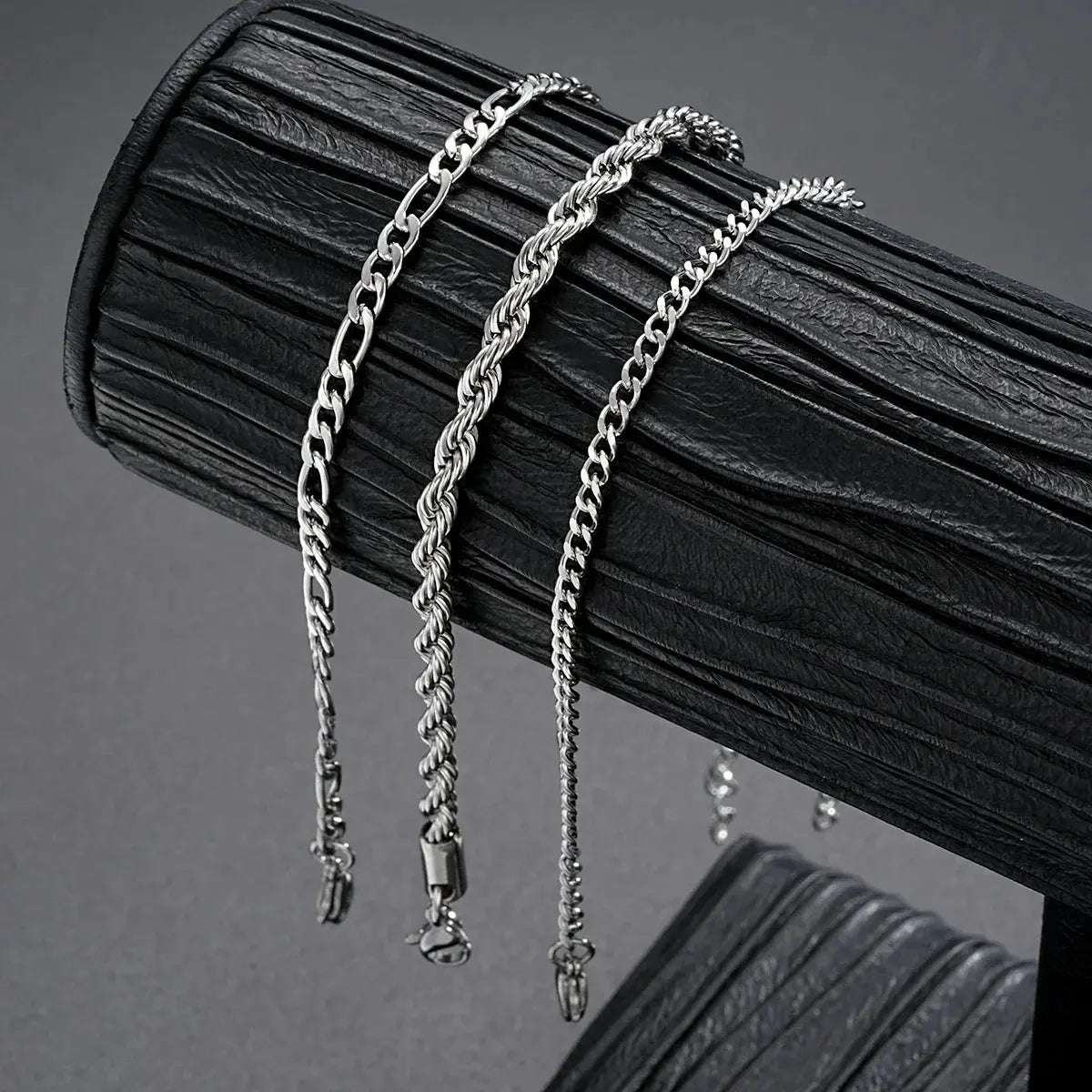 Bracelet Chaîne Figaro Punk en Argent Sterling 925-Bracelets-Héritage Chic -Heritage Chic
