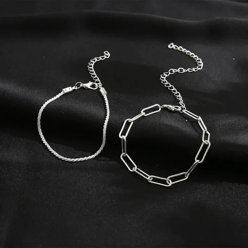 Bracelet ajustable en argent sterling 925 – Élégance scintillante-Bracelets-Héritage Chic -Heritage Chic