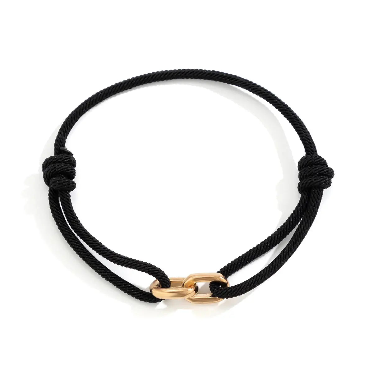 Bracelet homme double corde noire-Bracelets-Héritage Chic -Heritage Chic