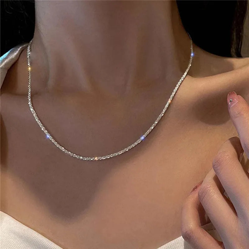 Chaîne fine élégante en argent 925