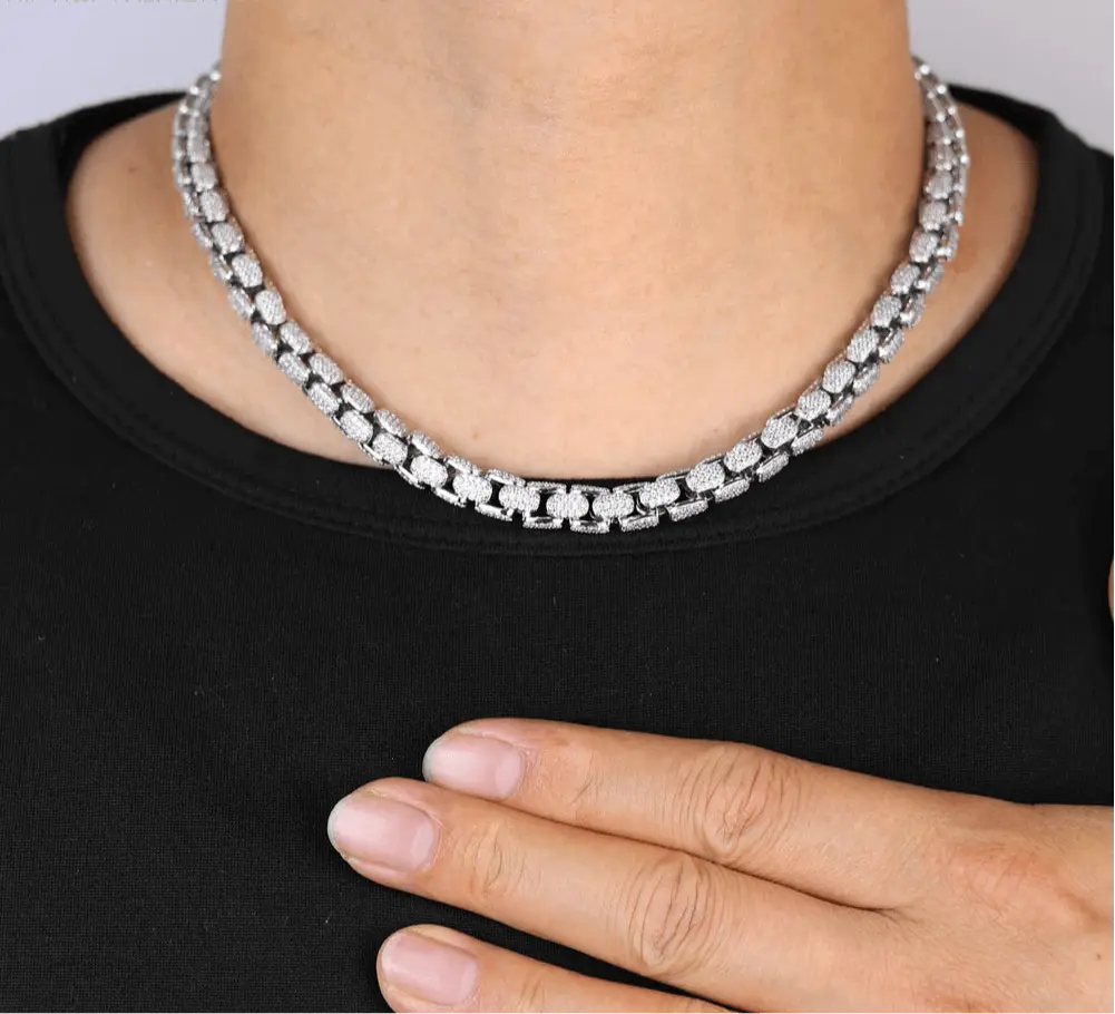 Chaîne Bling Miami, Collier Homme Zircon Cubique-Collier-Héritage Chic -Heritage Chic
