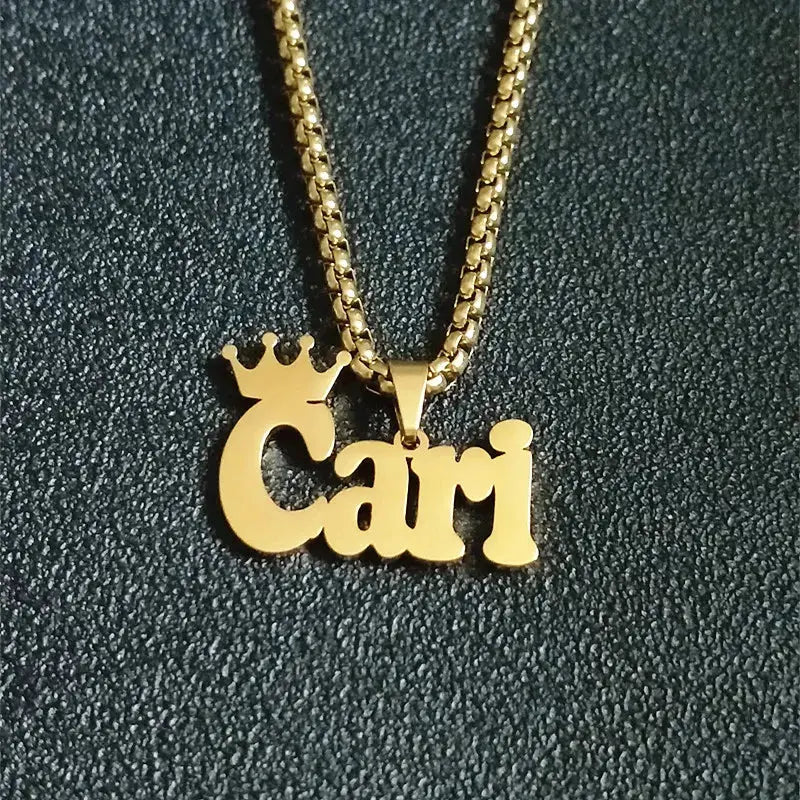 collier personnalisé en or pour boy