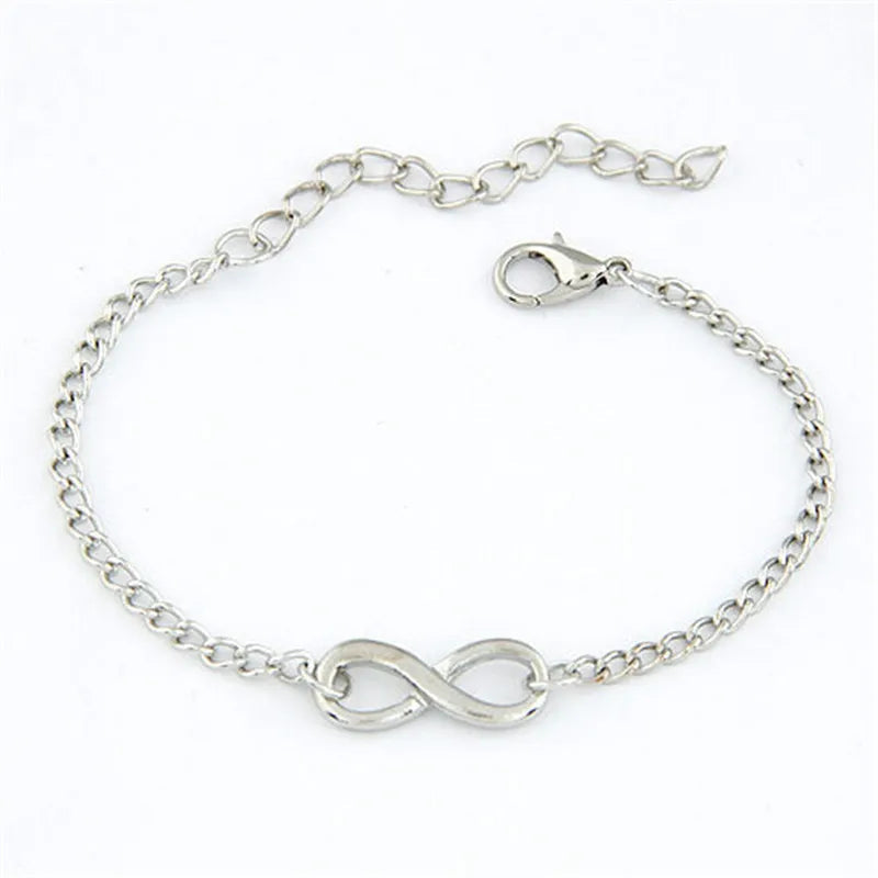L117 Fashion Pulseras Bijoux New Women 8 Infinity Bracelet For Men Jewelry Girl Gift Charm Bangles Pulseiras Heritage Chic