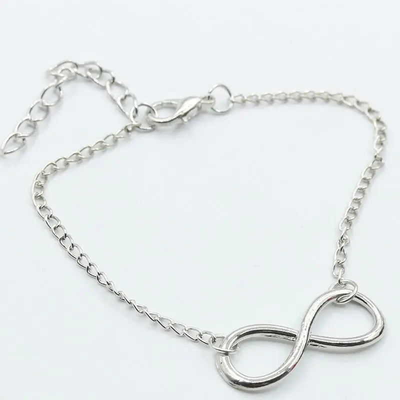 L117 Fashion Pulseras Bijoux New Women 8 Infinity Bracelet For Men Jewelry Girl Gift Charm Bangles Pulseiras Heritage Chic