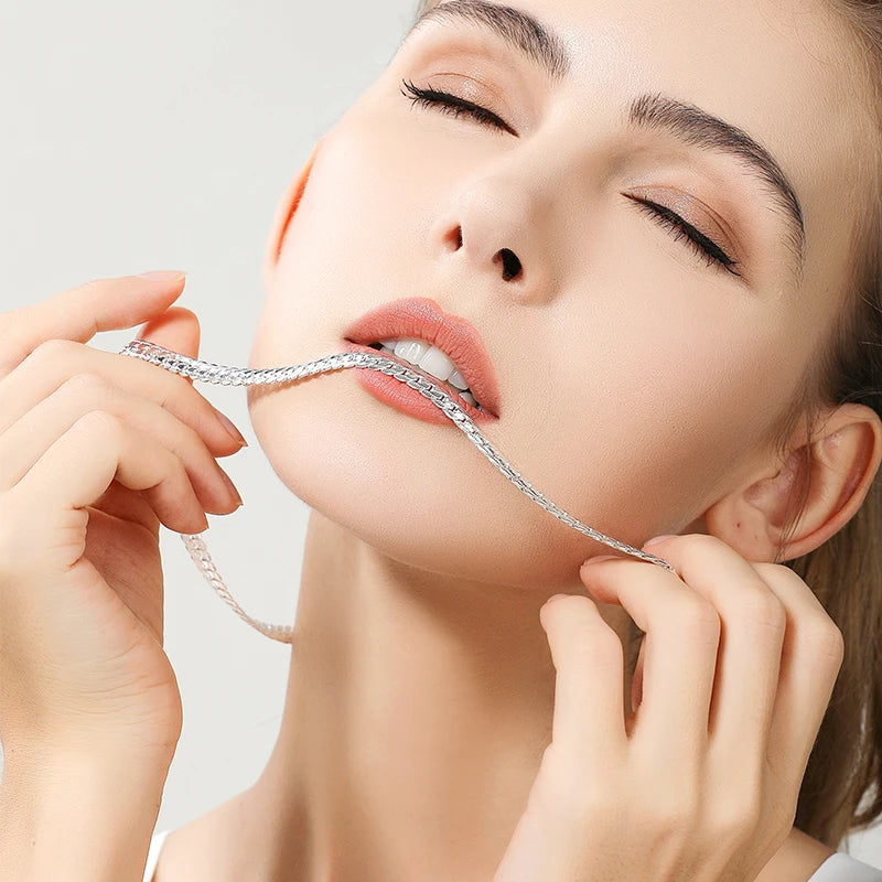 Chaîne en Argent 925, Unisexe, Cadeau Élégant Mariage et Mode