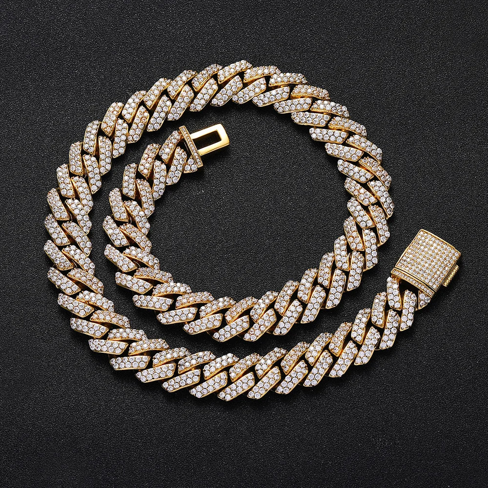Chaîne Homme Miami Cuban 18K – Style Hip-Hop et Party