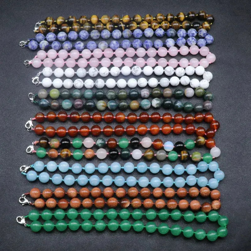 Collier en Pierres Naturelles – Énergie et Élégance-Collier-Héritage Chic -Tigereye-50CM-Heritage Chic