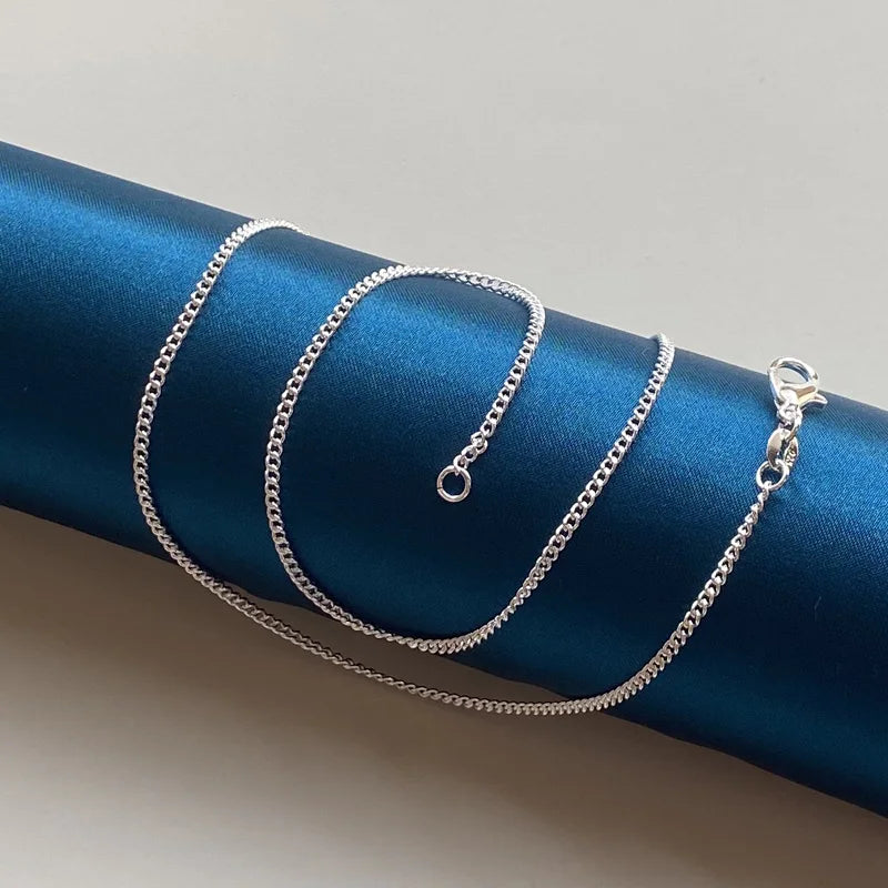Collier Chaîne Fine en Argent Sterling 925 – Maille Discrète 2mm