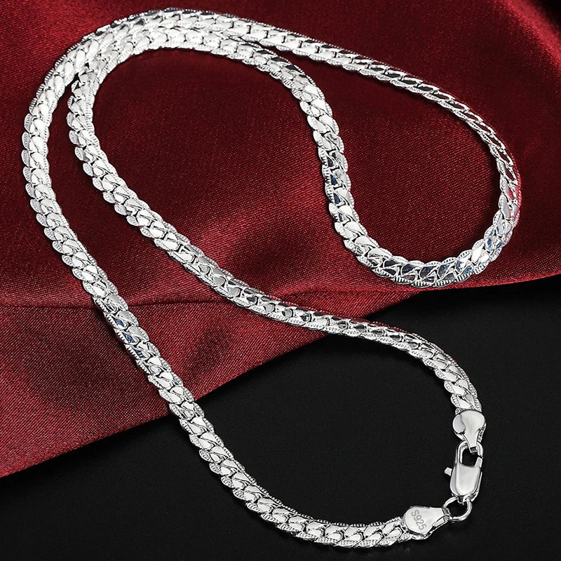 925 Silver Chain, Unisex, Elegant Wedding and Fashion Gift