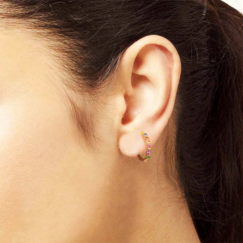 Clips d’oreille pour femme, strass brillants, lot de 6 pièces