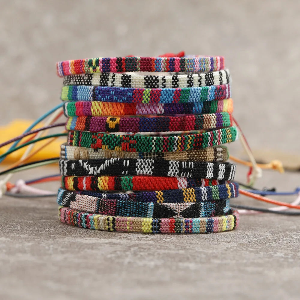 Bracelet Boho Plage – Lot de 12 bracelets été mixtes