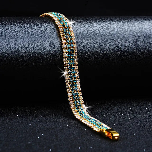 Bracelet cristal bohème – Bijou tressé de luxe pour femme, style romain, élégant et raffiné