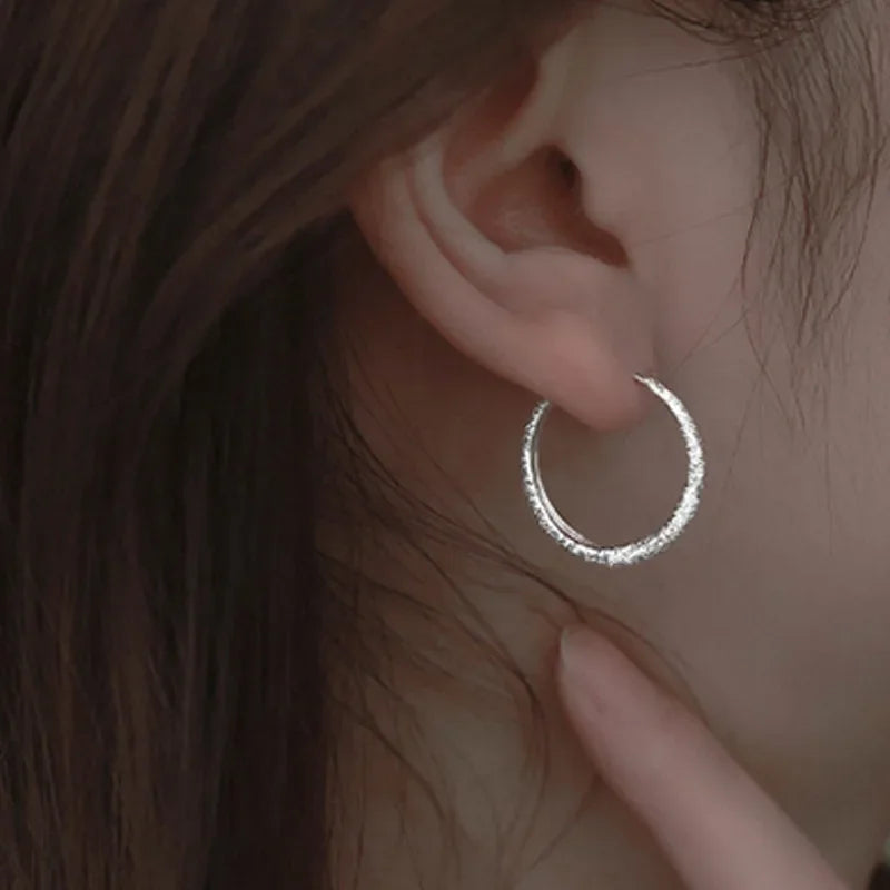 Boucles d’Oreilles Créoles Argent 925 – Éclat Brillant, Élégantes et Légères