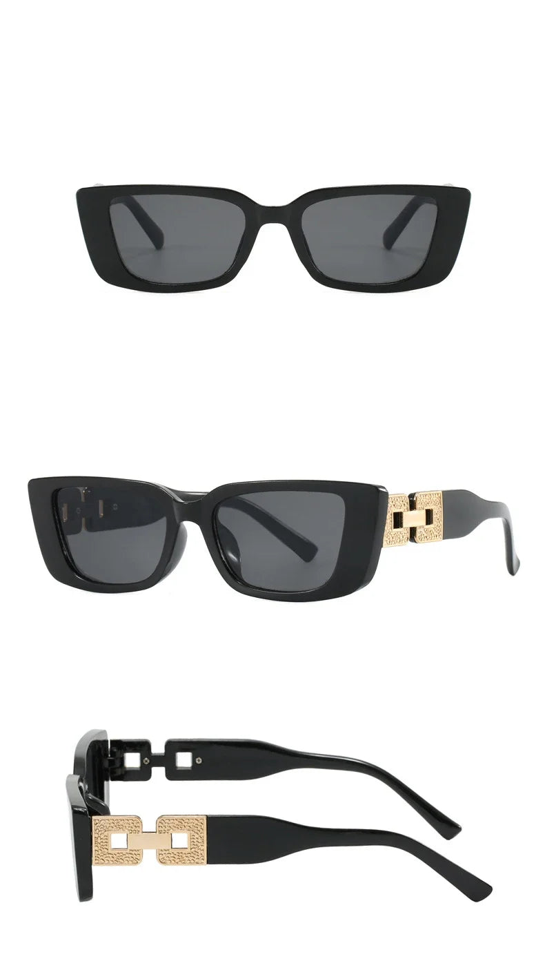 Y2K Elegance Sunglasses – Thick Frame Vintage Design