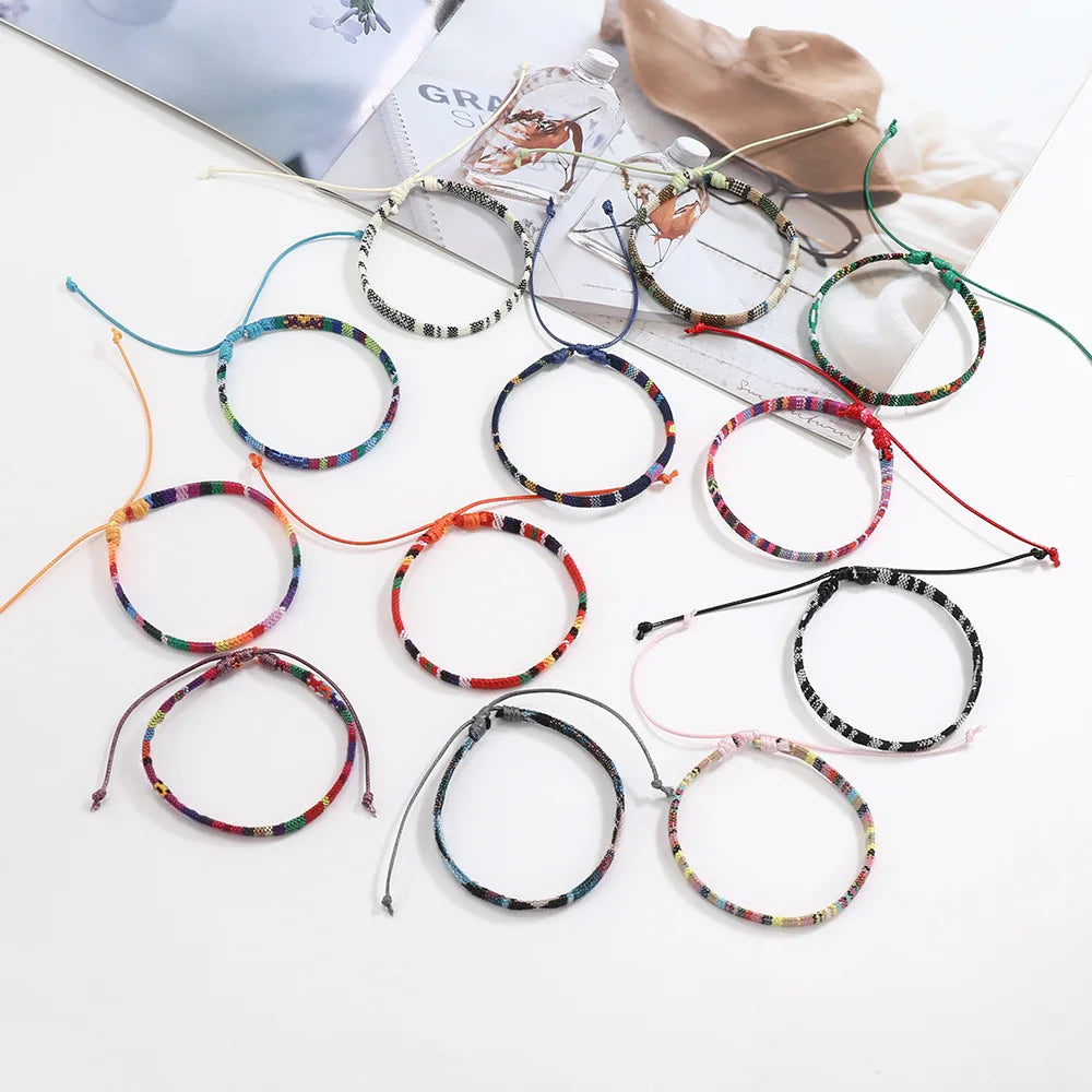 Bracelet Boho Plage – Lot de 12 bracelets été mixtes