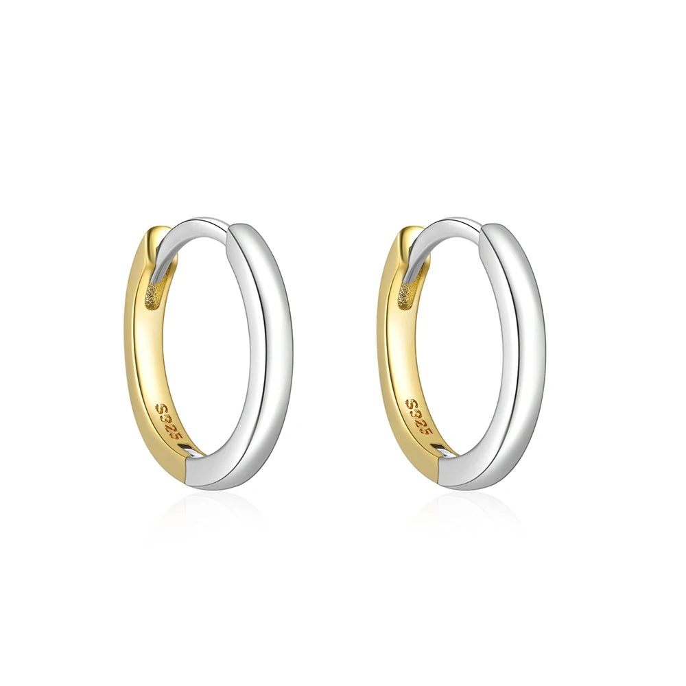 Mini Créoles en Argent 925 CANNER – Finition Brillante Or et Argent