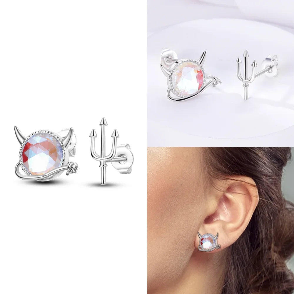 Boucles d’Oreilles Cœur en Argent 925 Certifié – Zircon Coloré Élégant 2025